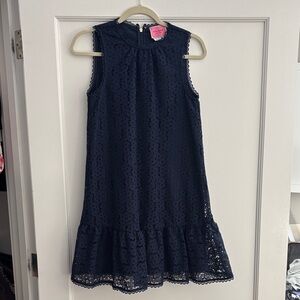 Kate Spade Midnight Blue Lace Kids Dress